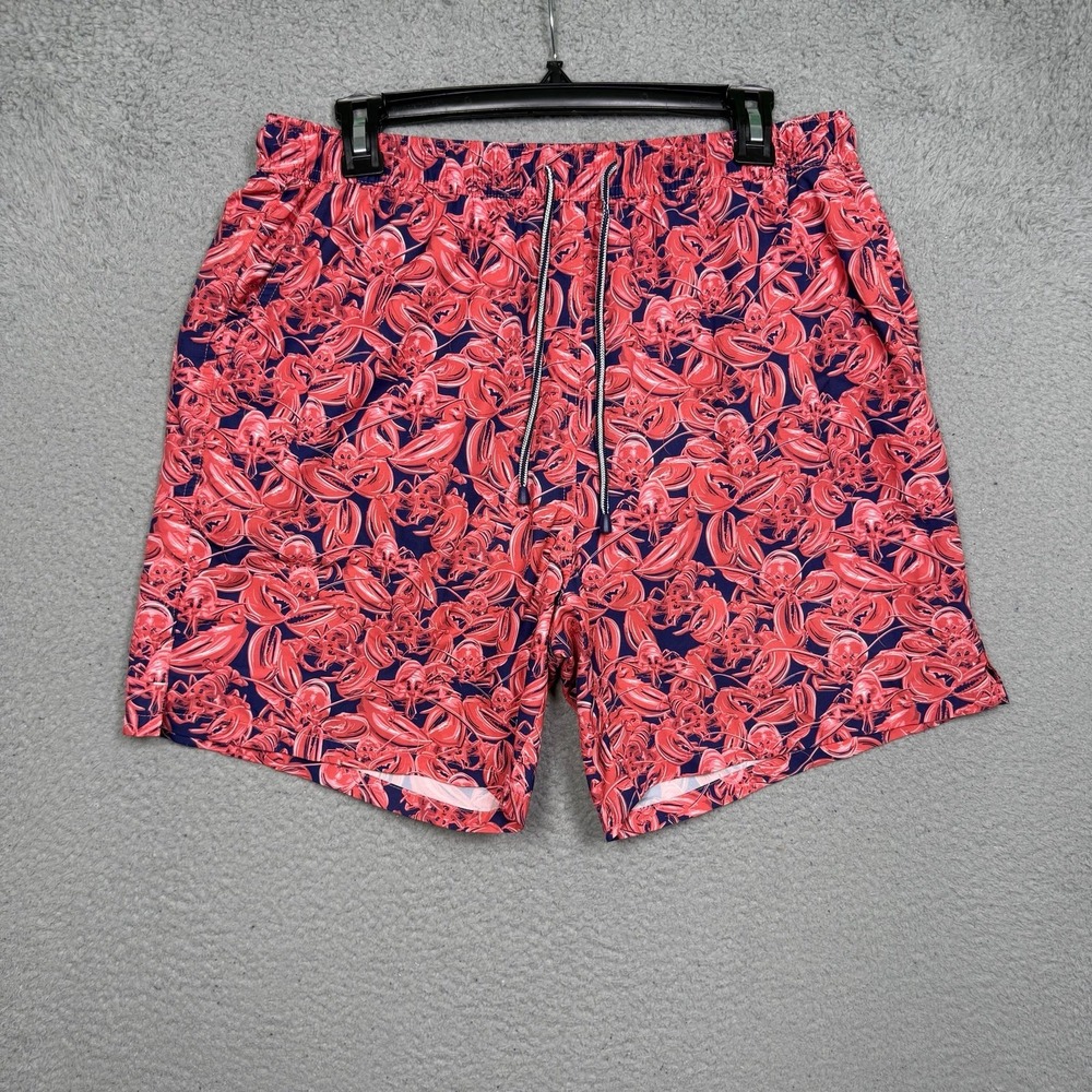 Peter Millar Cape Red Lobster Swim Trunks - Picture 2 of 5